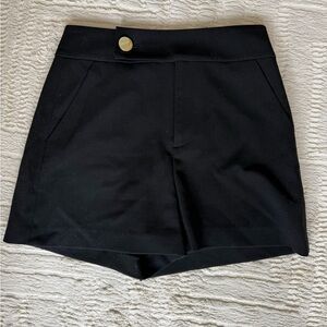 Alice + Olivia Black High Waist Shorts